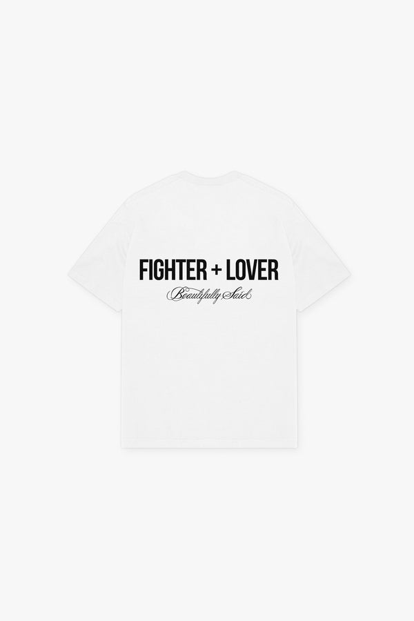 Fighter & Lover T-Shirt - White
