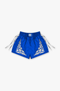 Satin Fighter Shorts - Sapphire