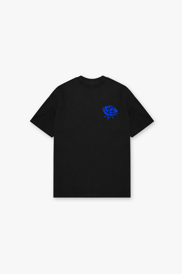 Rose T-Shirt - Black/Royal