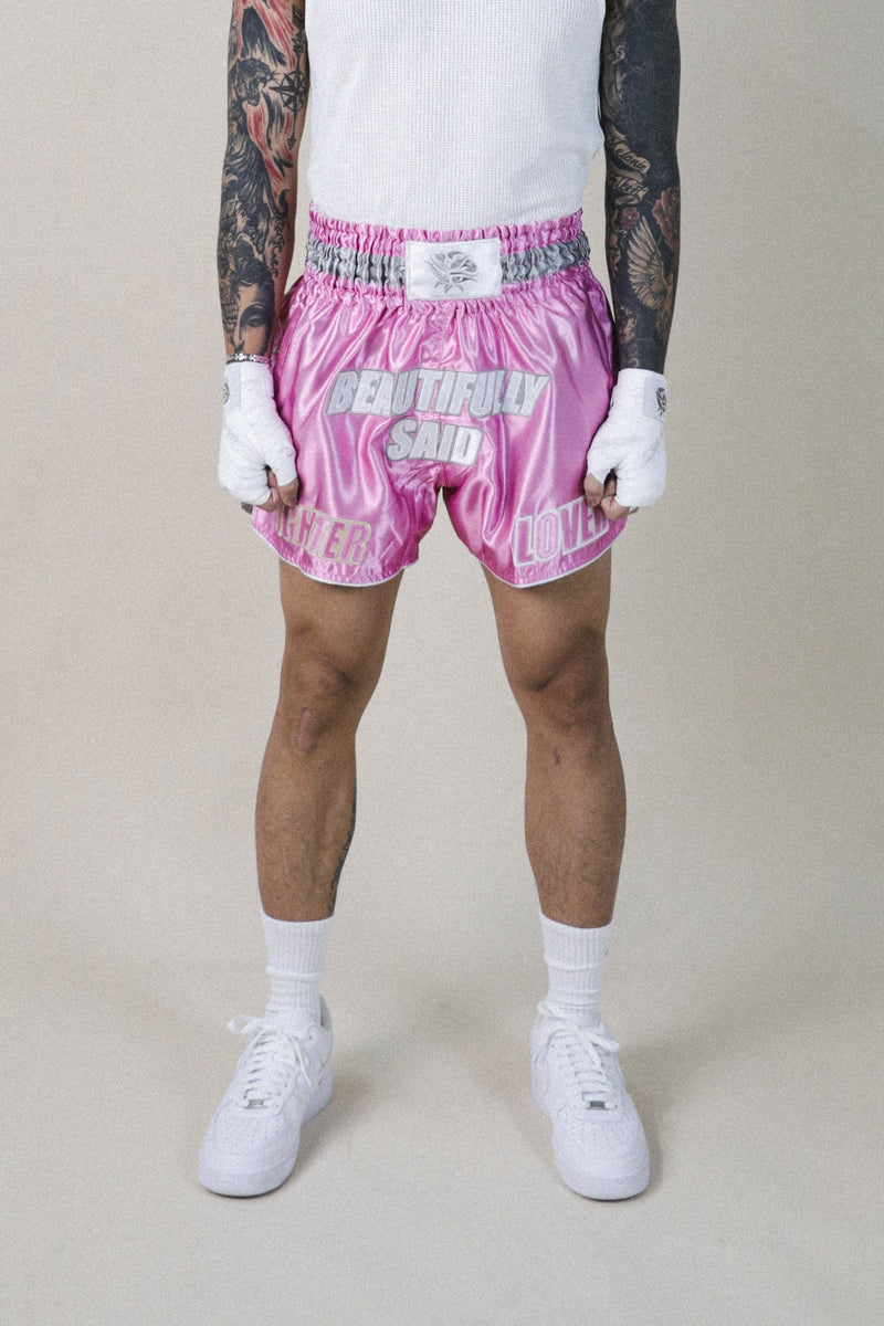 Coup De Foudre Muay Thai Shorts - Pink