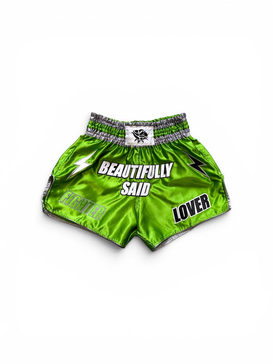 Coup De Foudre Muay Thai Shorts - Green