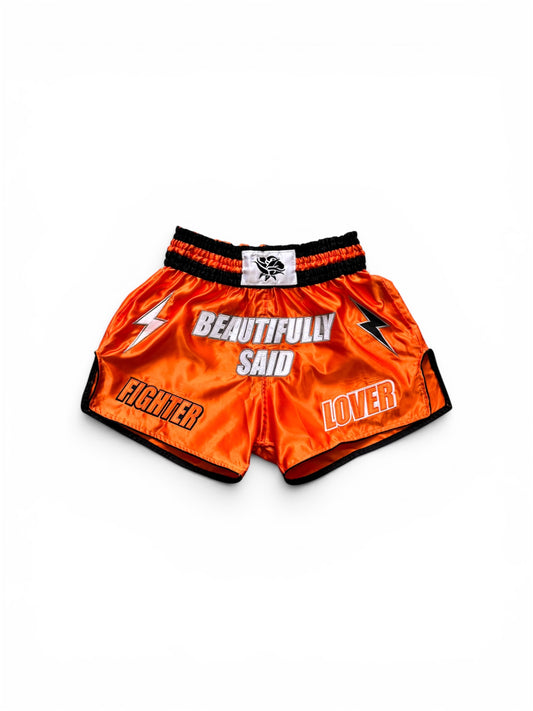 Coup De Foudre Muay Thai Shorts - Orange