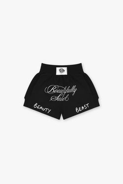 Beauty/Beast Muay Thai Shorts - Black